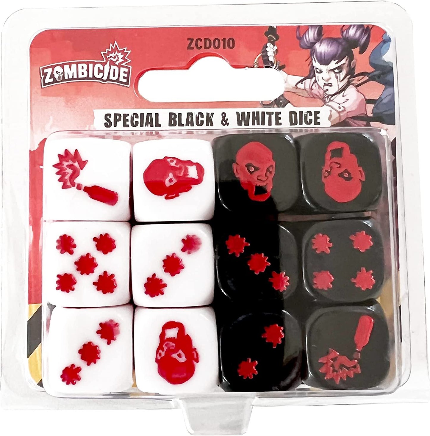 Zombicide 2nd Edition Special Black and White Dice Set