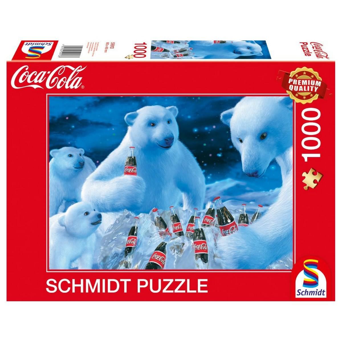 Schmidt Coca Cola: Polar Bears Jigsaw Puzzle - 1000 Pieces