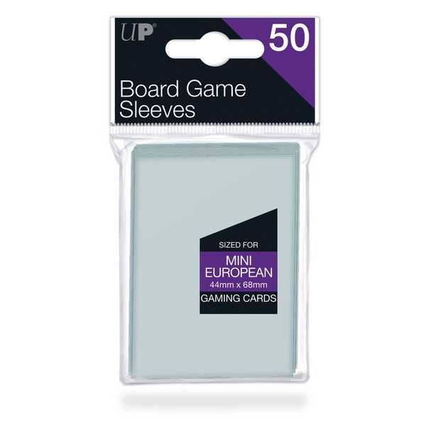 Ultra Pro Board Game Sleeves: 44x68mm Mini European - 50 Sleeves