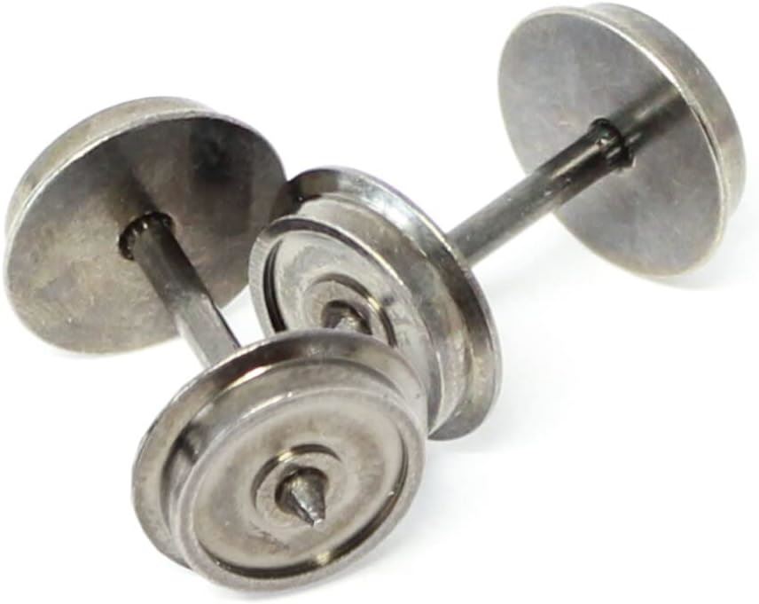 Rivarossi 2-axle flat wagon AC wheels (2 set per pack)
