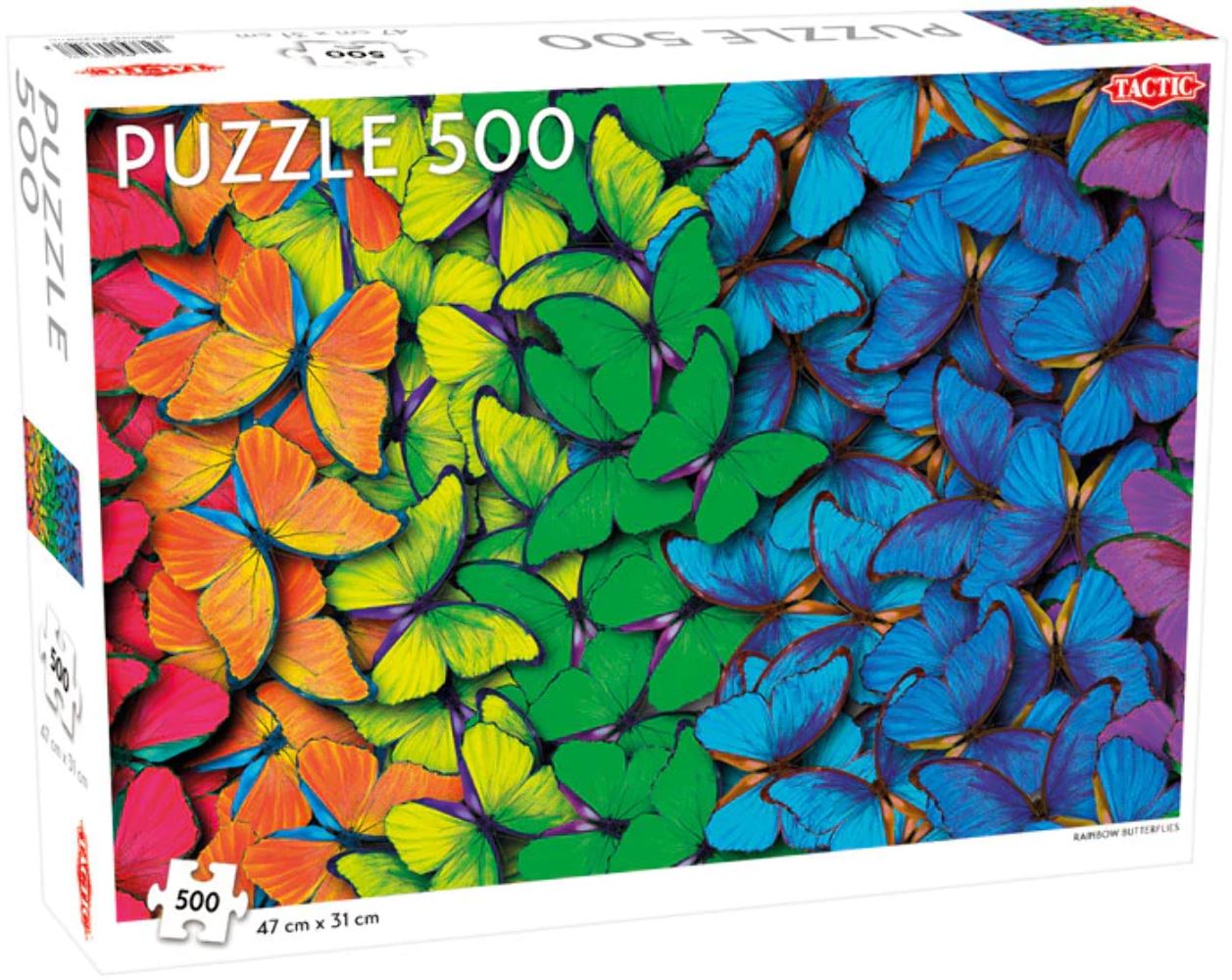 Tactic Rainbow Butterflies Jigsaw Puzzle - 500 Pieces