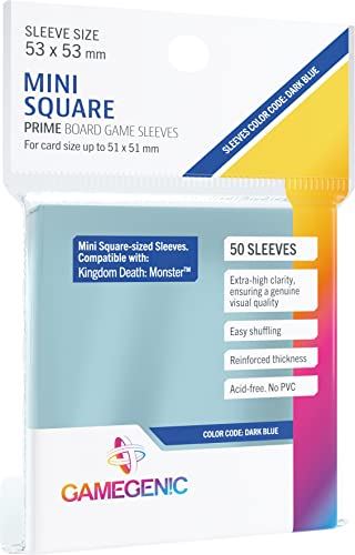 Gamegenic Prime Mini Square Sized 53 x 53 mm 50 Sleeves