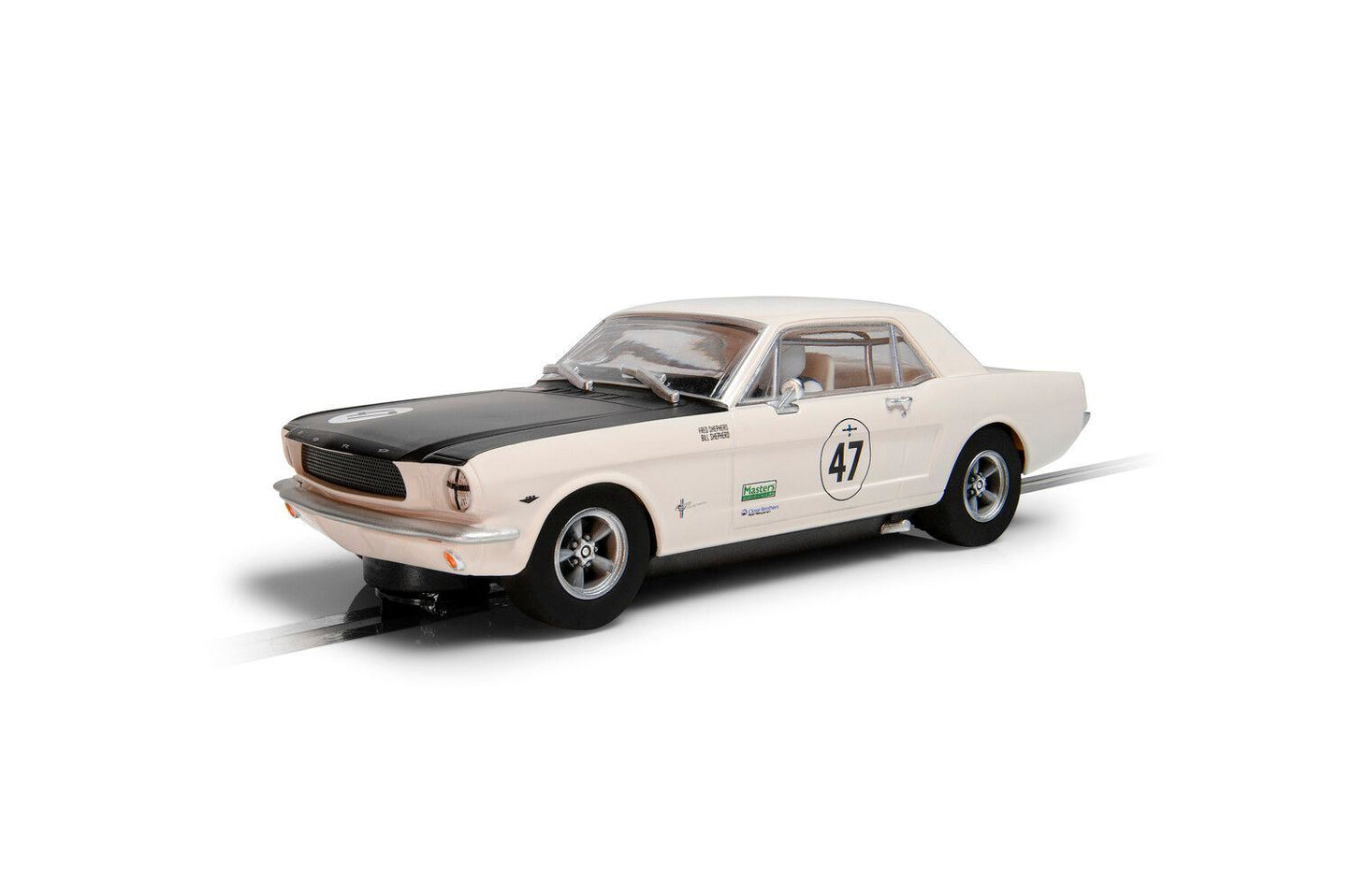 Scalextric Ford Mustang Bill and Fred Shepherd Goodwood Revival Slot Car