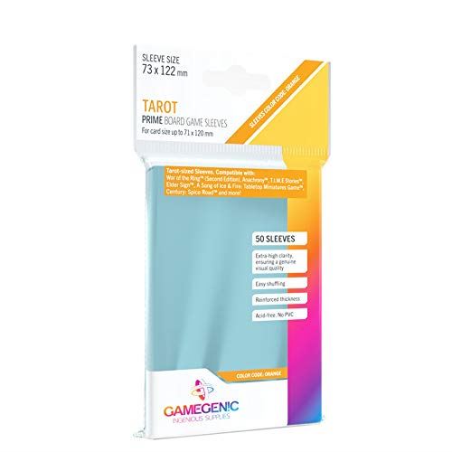 Gamegenic PRIME Tarot-Sized Sleeves 73 x 122 mm - 50 Sleeves