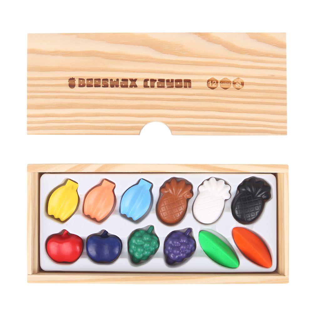 Colourful Fruits Beeswax Crayon - 12 Colours