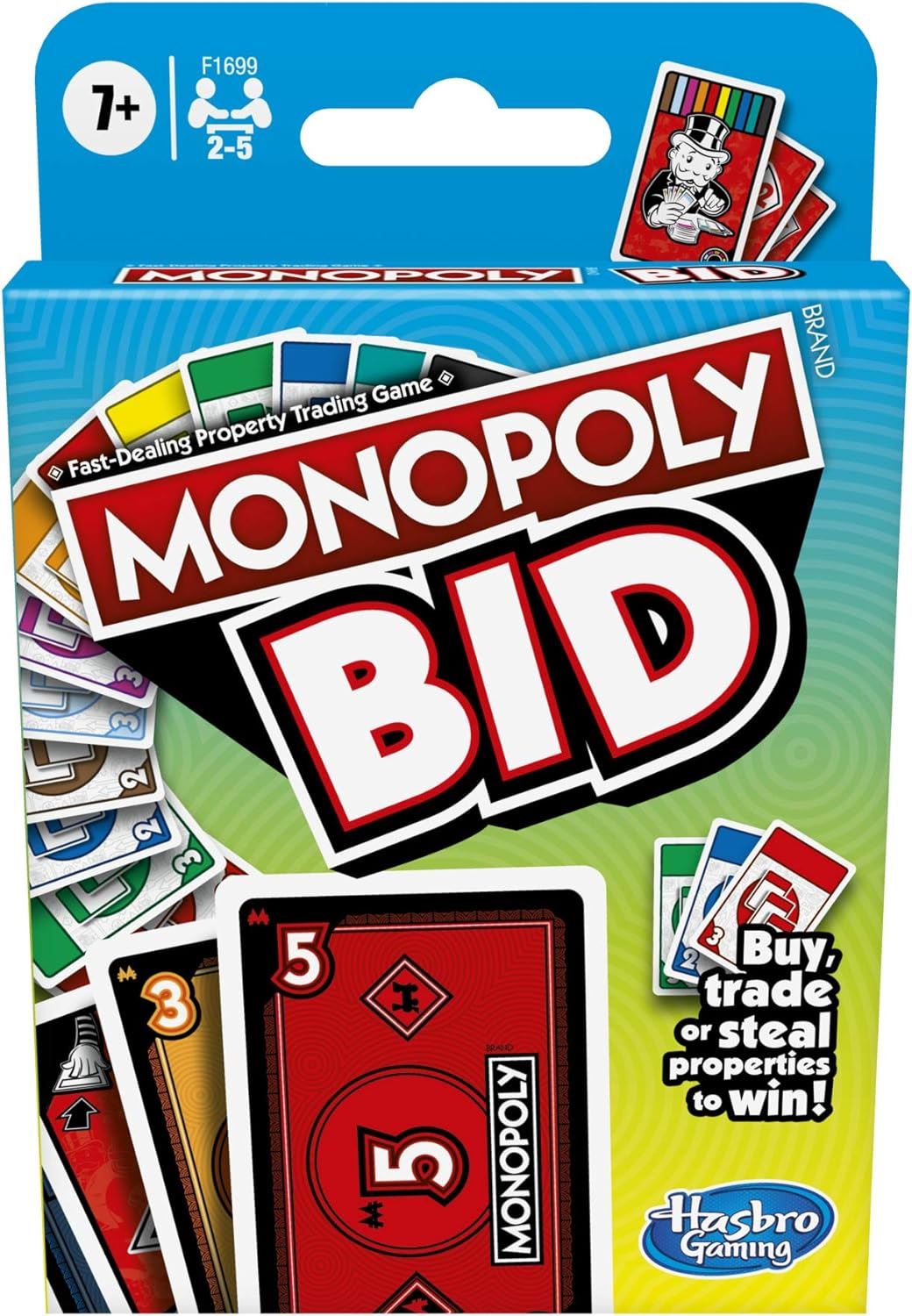 Monopoly Bid Card Game