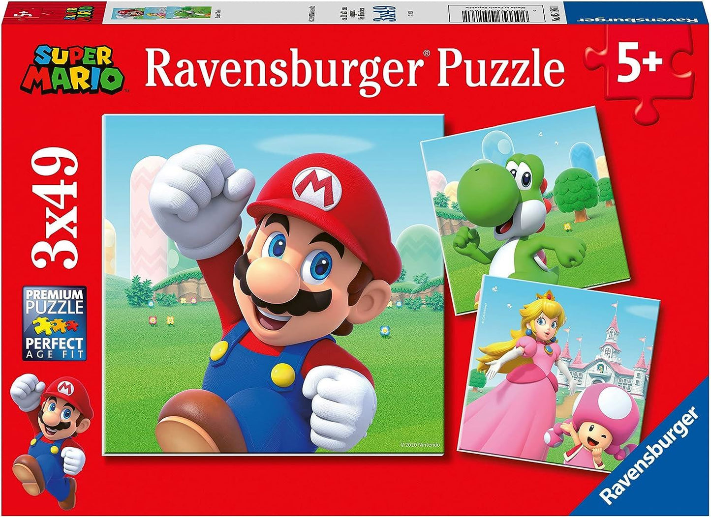 Ravensburger Super Mario 3 x 49 Piece Jigsaw Puzzle