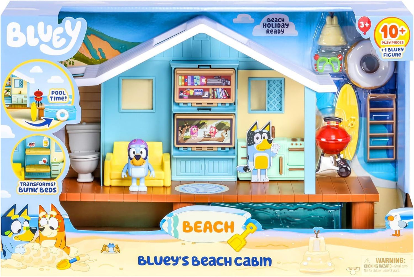 Bluey Beach Cabin Adventure