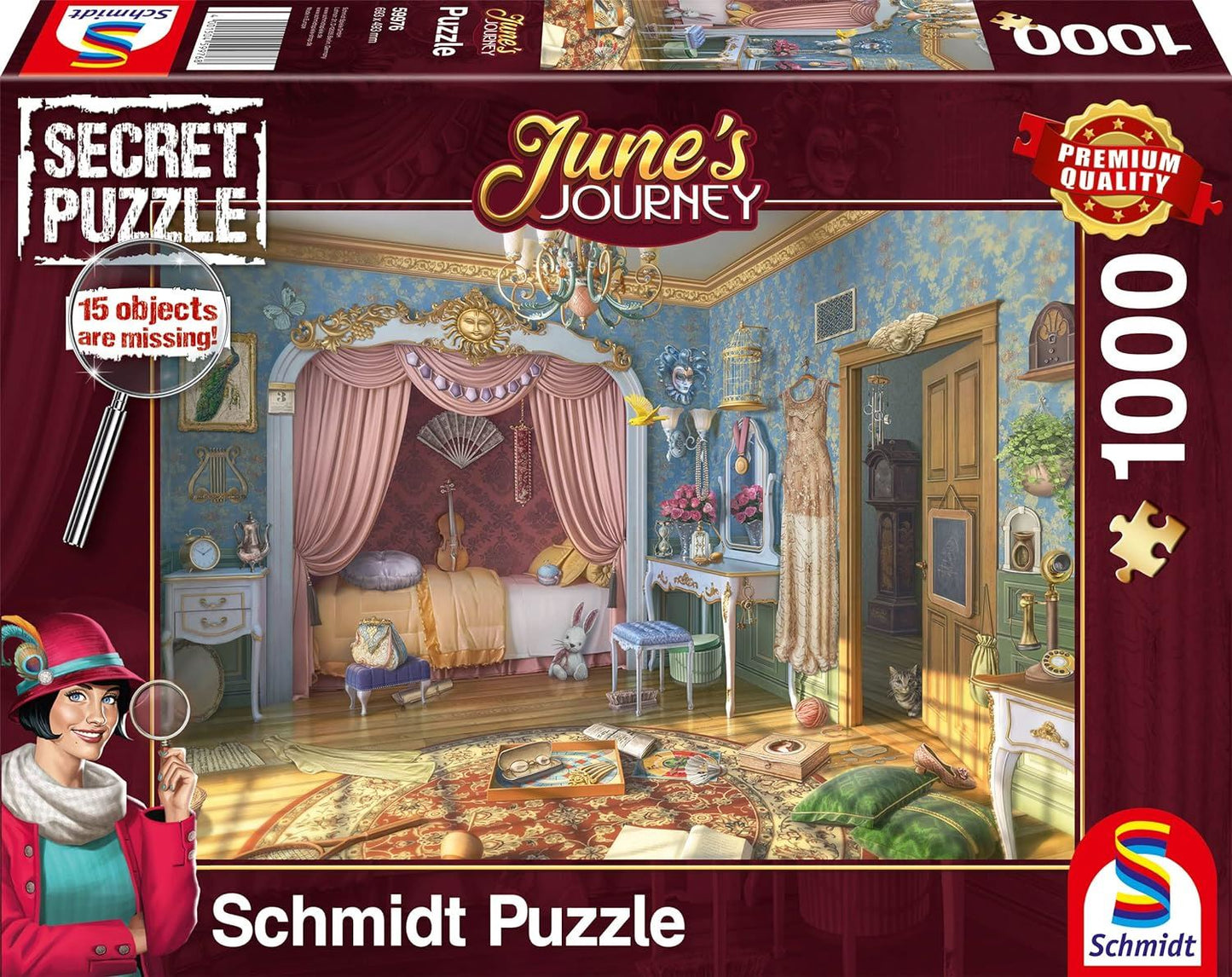 Schmidt June's Journey: June's Bedroom 1000 Piece Jigsaw Puzzle