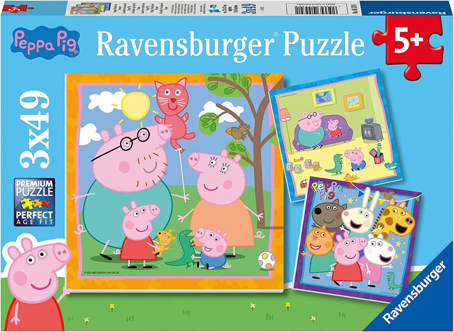 Peppa Pig Jigsaw Puzzle - 3x 49 Pieces