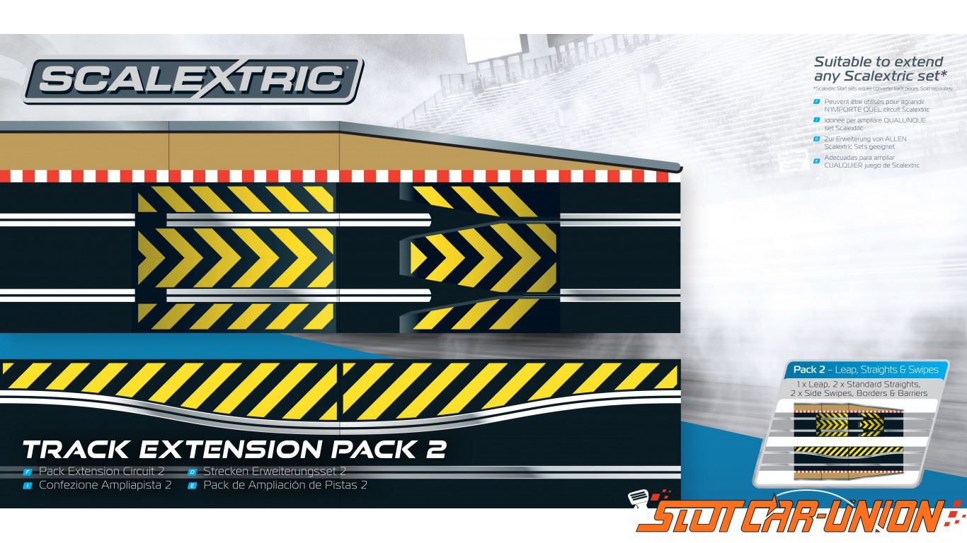 Leap & Chicane Track Extension Pack 2 Scalextric Accessory Pack