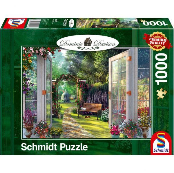 Schmidt Dominic Davison: View of the Enchanted Garden 1000 Piece Jigsaw Puzzle