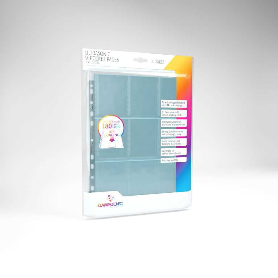Gamegenic Ultrasonic 9-Pocket Pages Toploading 10 pack