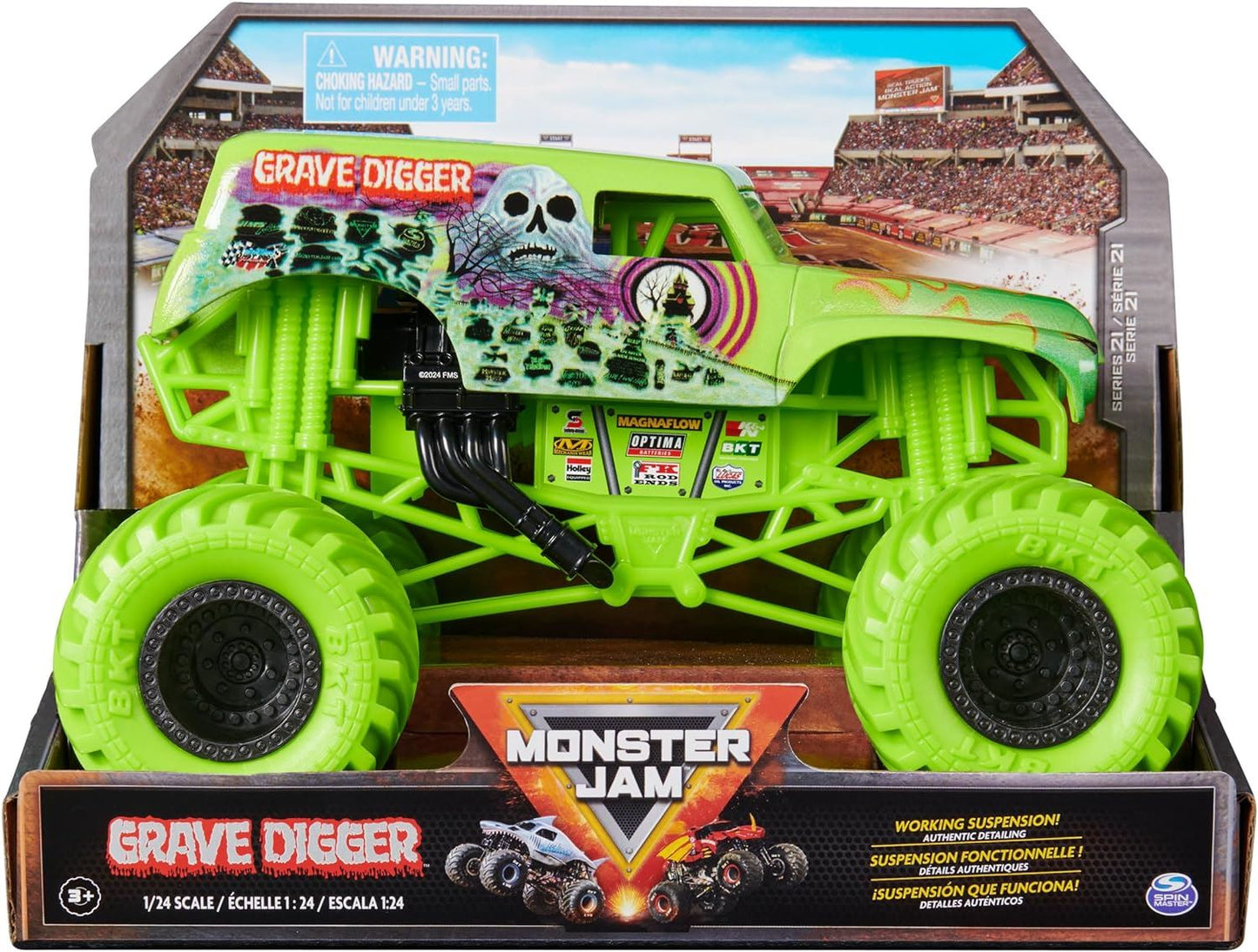 Monster Jam 1:24 Die Cast Grave Digger