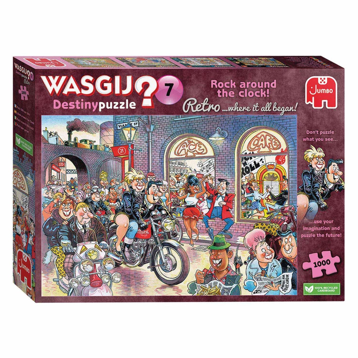 Jumbo Wasgij Retro Destiny 7 - Rock around the Clock! Jigsaw Puzzle - 1000 Pieces