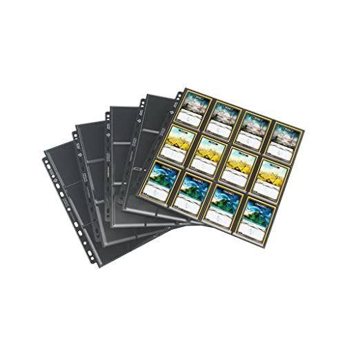 Gamegenic 24-Pocket Sideloading Pages 10 Sleeves - Black