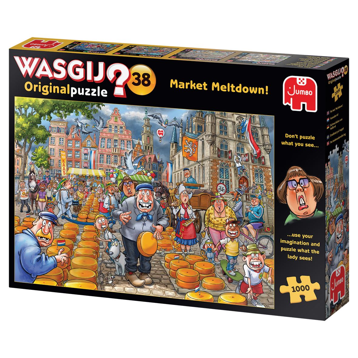 Jumbo Wasgij Original 38 - Market Meltdown! Jigsaw Puzzle - 1000 Pieces