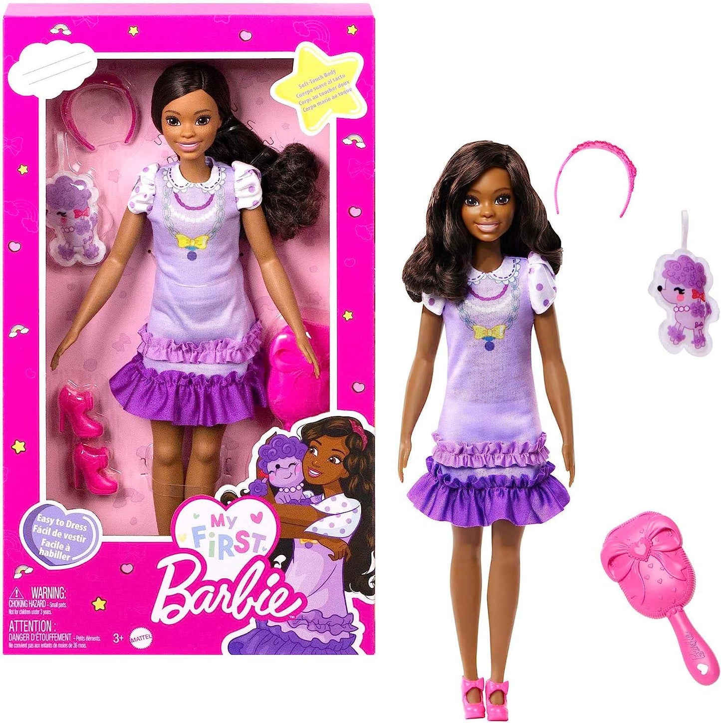 My First Barbie Doll Black Hair