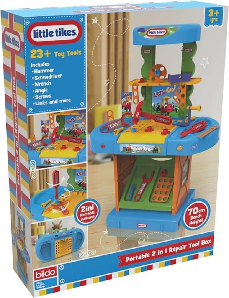 Little Tikes Portable 2 in 1 Repair Tool Box