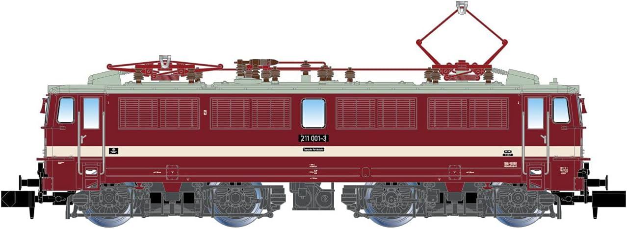 Arnold DR Electric Locomotive Class 211 Red Livery with wide decor line period IV with DCC decoder