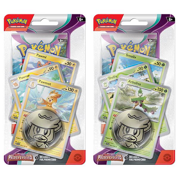Pokemon TCG: Scarlet & Violet 2 - Paldea Evolved Premium Checklane Blister - One At Random