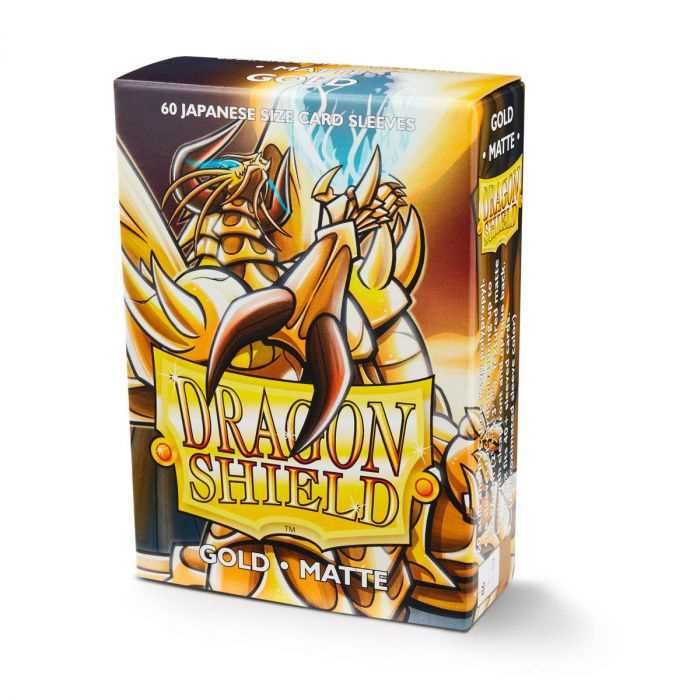 Dragon Shield Matte Japanese Size- Gold - 60 Sleeves