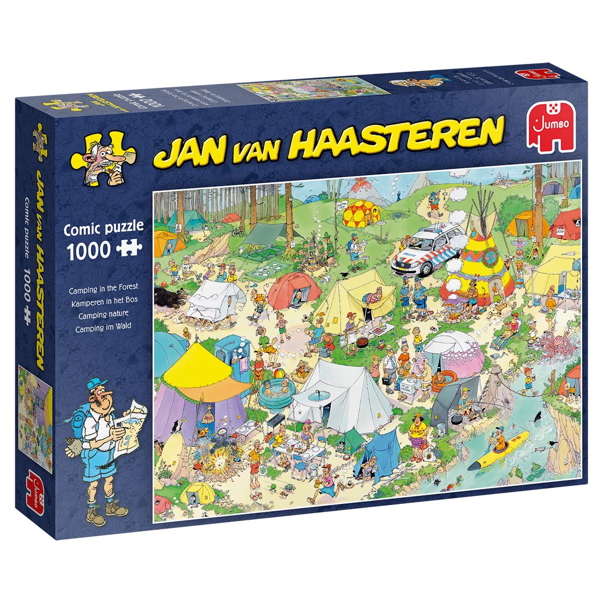 Jumbo Jan Van Haasteren Camping in the Forest Jigsaw Puzzle - 1000 Pieces