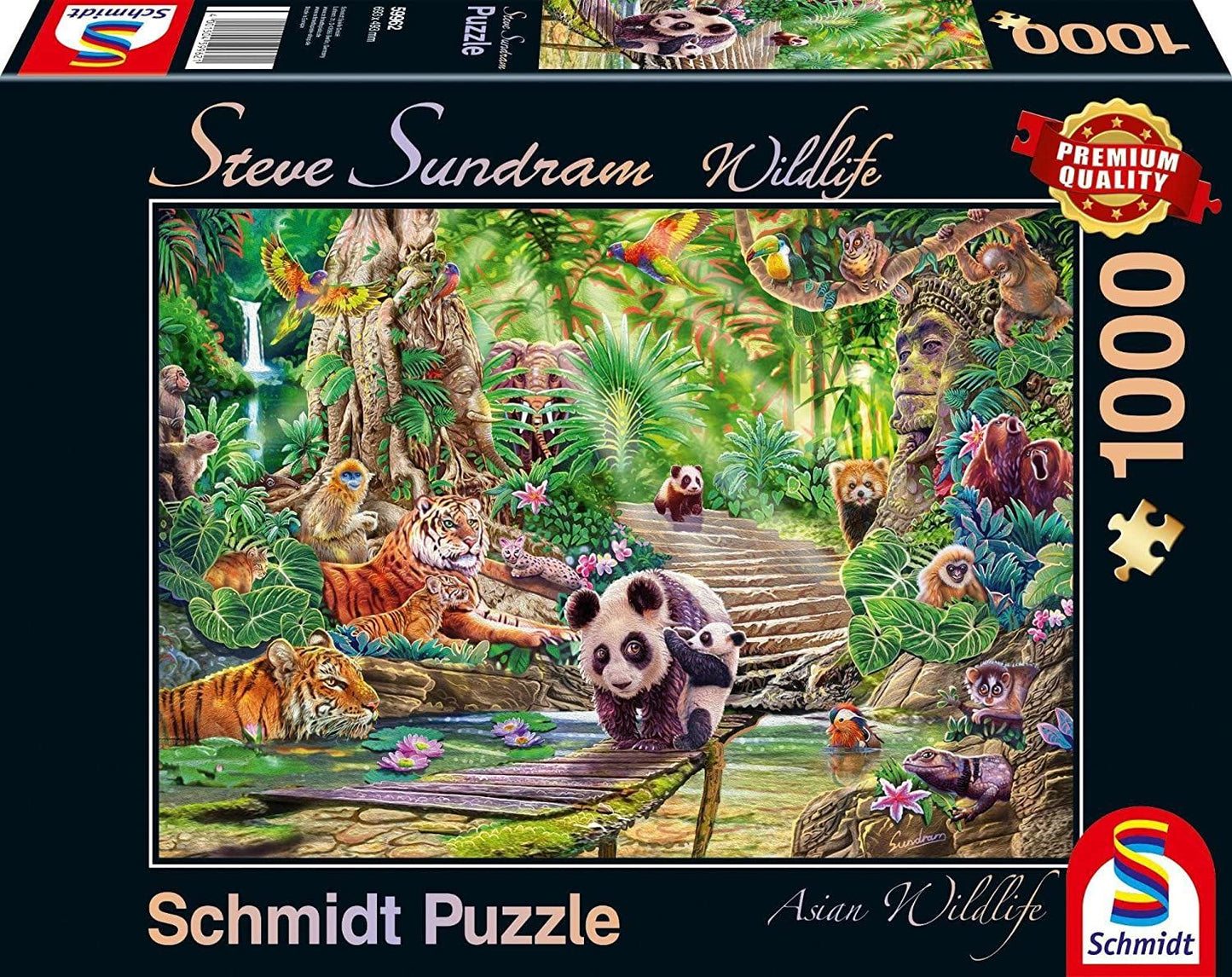 Schmidt Steve Sundram: Asian Wildlife Jigsaw Puzzle - 1000 Pieces