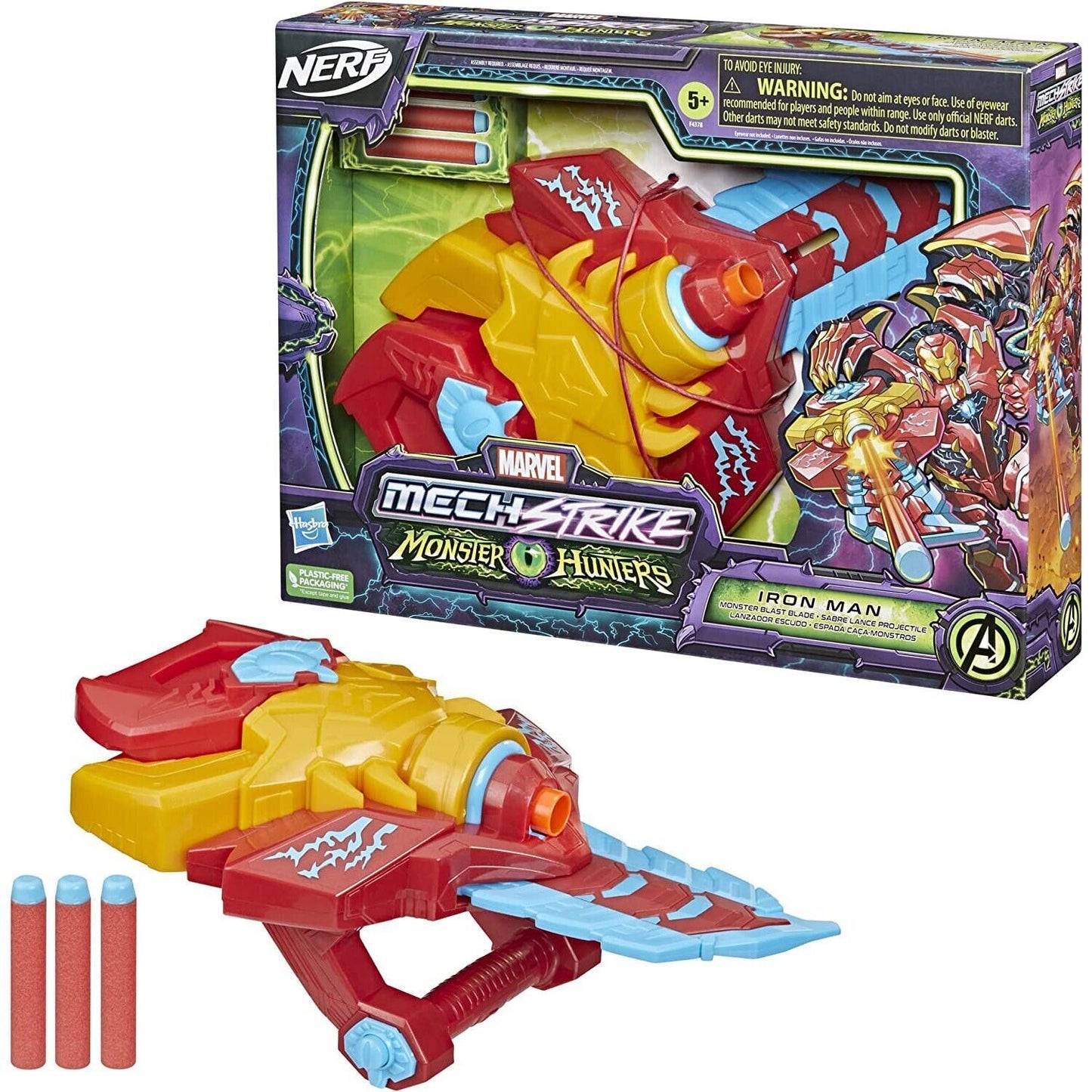 Marvel Mech Strike Monster Hunter Iron Man Monster Blast Blade