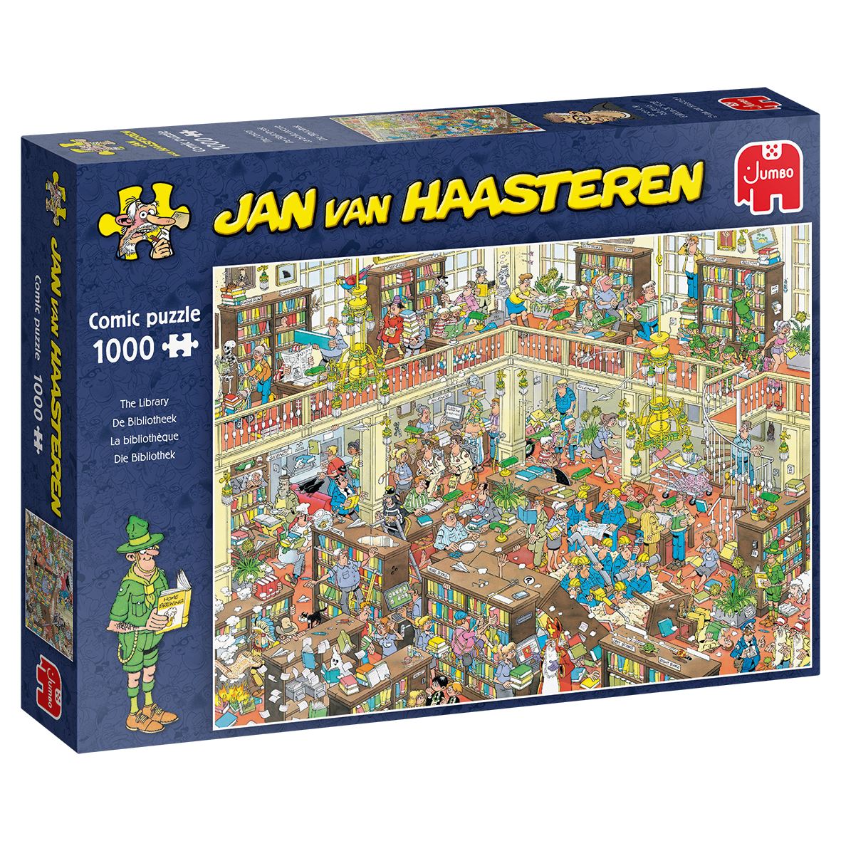 Jumbo Jan Van Haasteren The Library Jigsaw Puzzle - 1000 Pieces