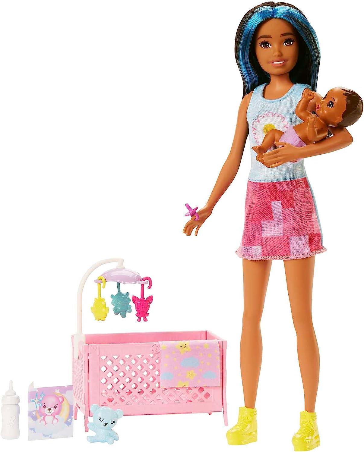Barbie Skipper Sleepy Baby Black