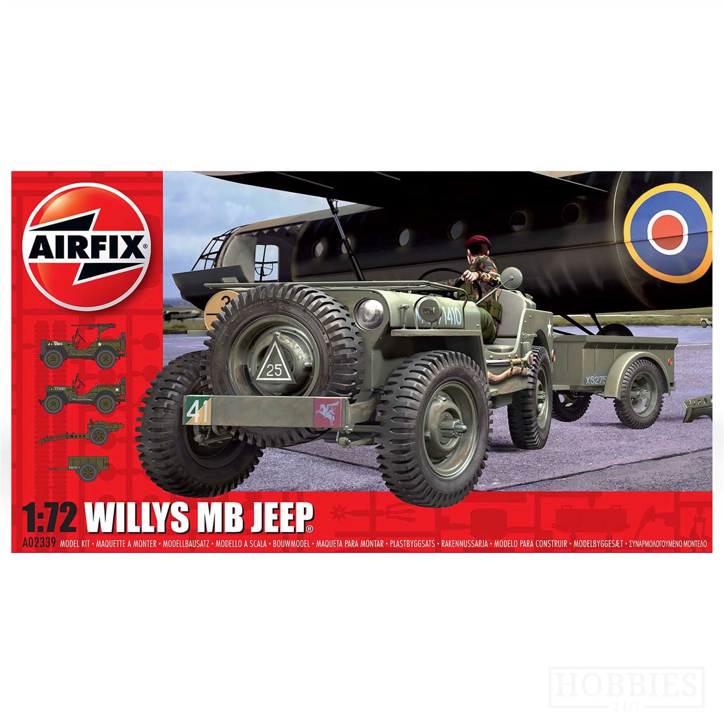 Willys MB Jeep Series 2 Military Air Fix Model Kit