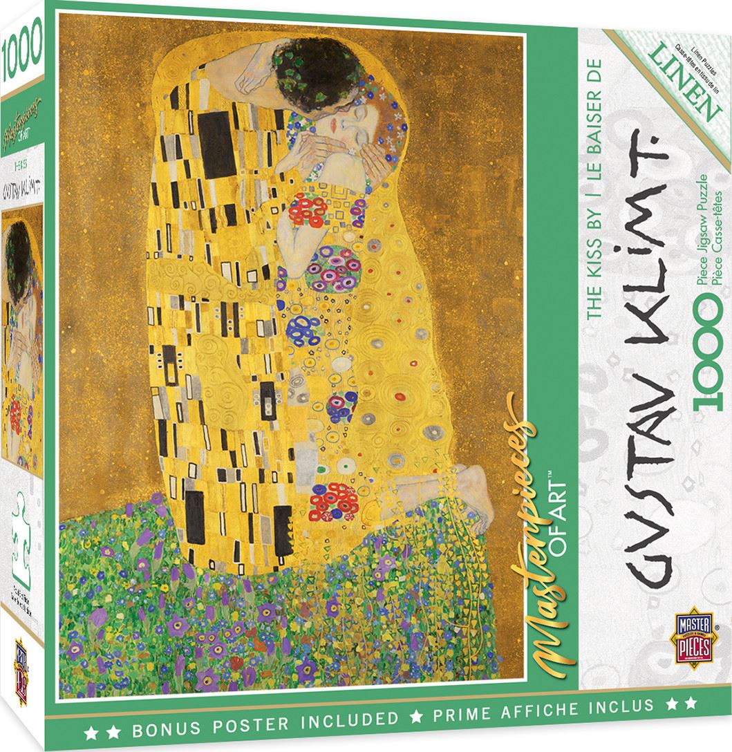 Masterpieces Puzzle Masterpieces of Art the Kiss Puzzle 1000 piece jigsaw puzzle