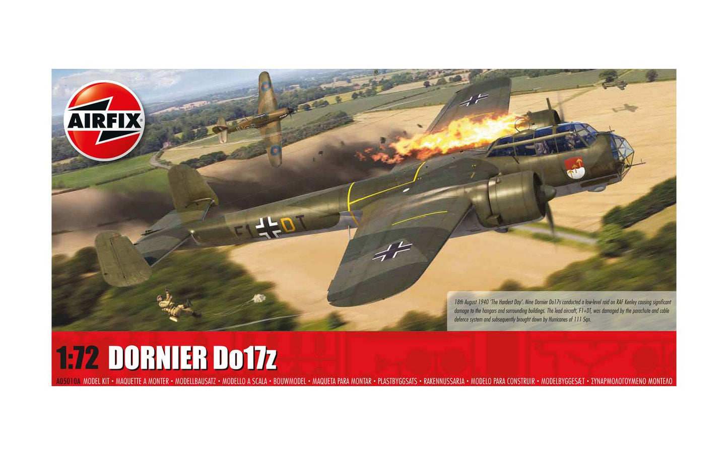 Airfix Luftwaffe Dornier Do.17z-1:72 Model Kit