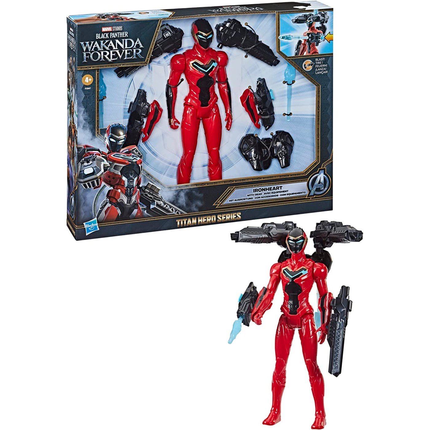 Black Panther Wakanda Forever Titan Hero Ironheart 30cm Figure