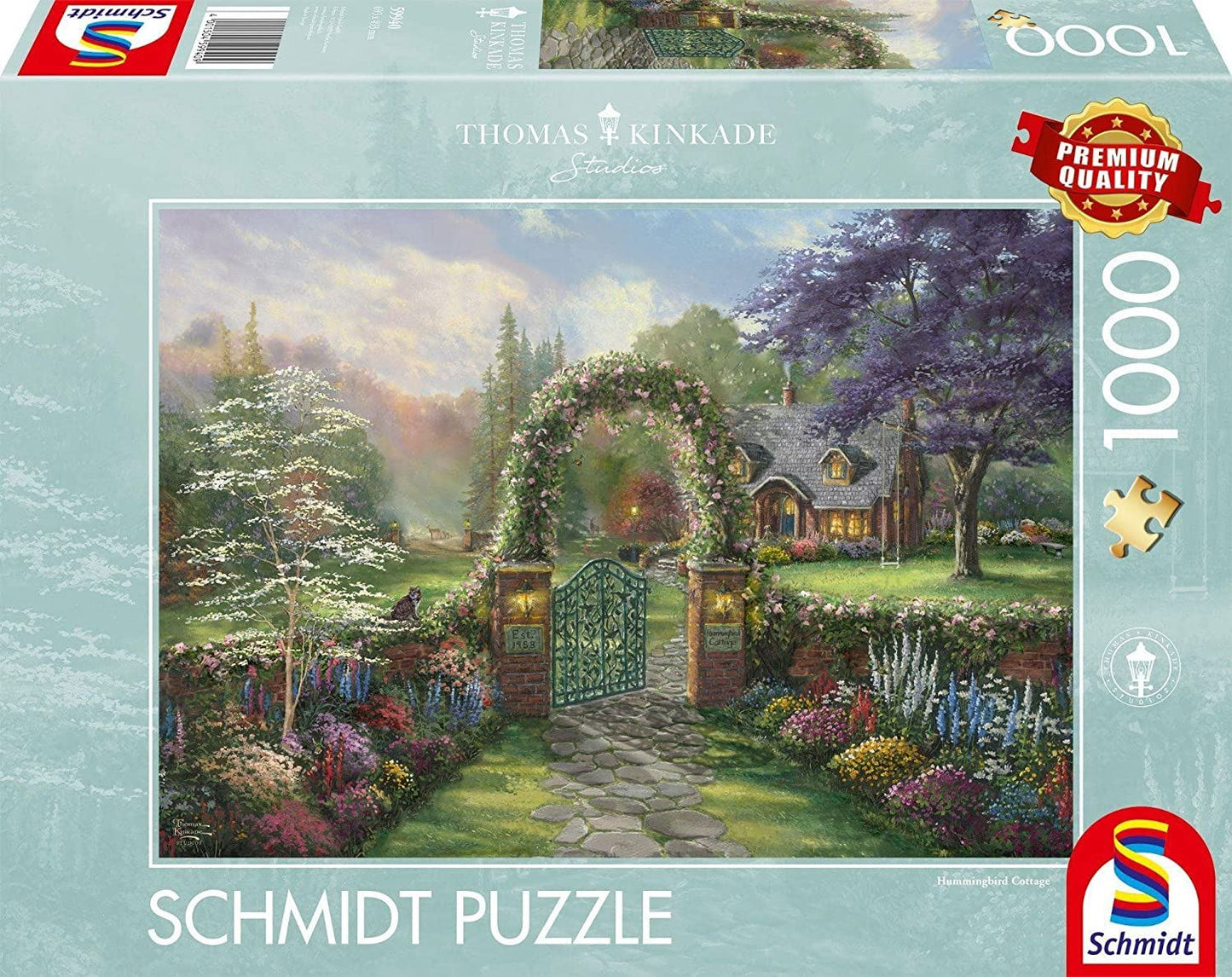 Thomas Kinkade: Hummingbird Cottage 1000 Piece Jigsaw Puzzle