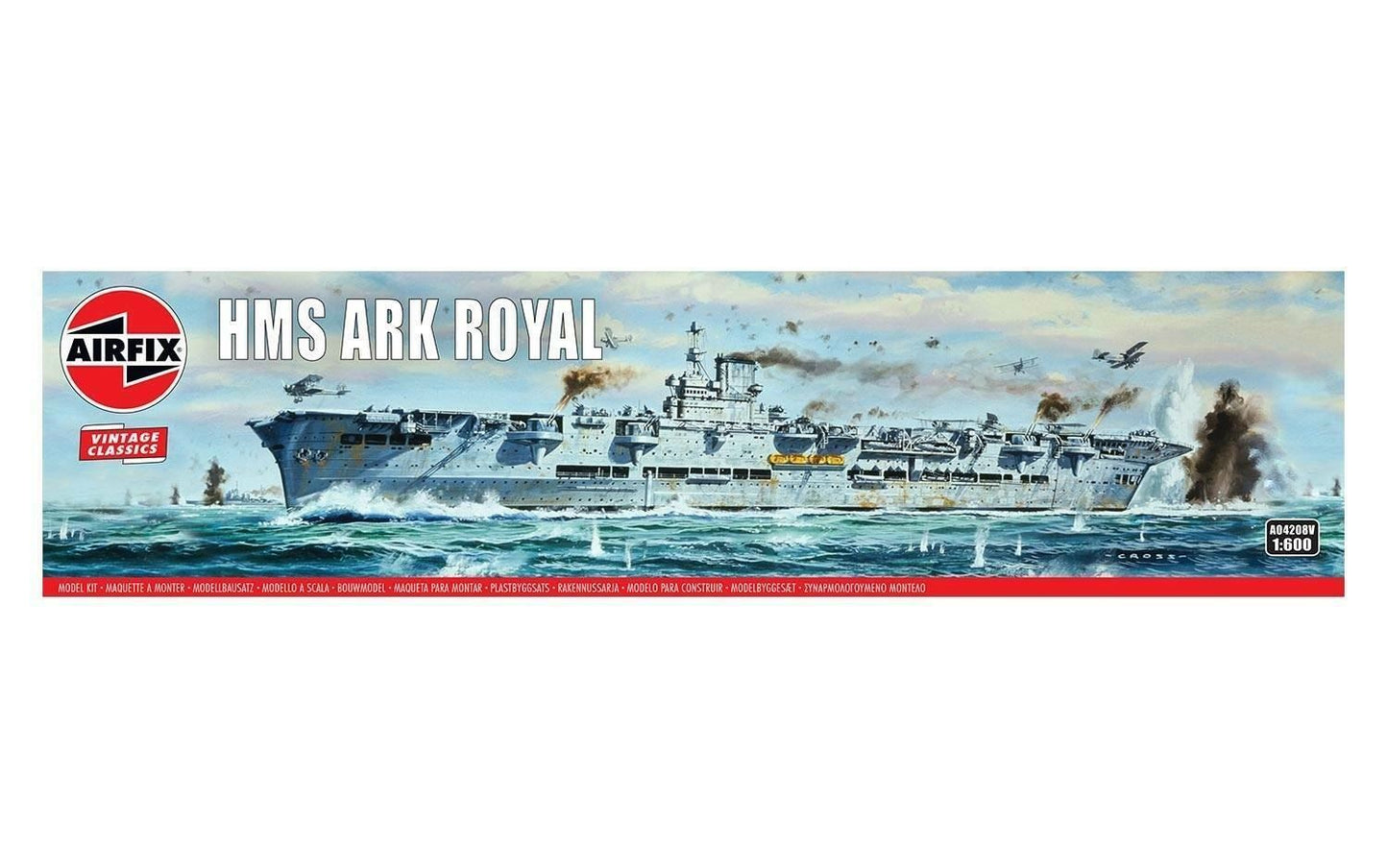 HMS Ark Royal 1:600 Vintage Classic Warship Air Fix Model Kit