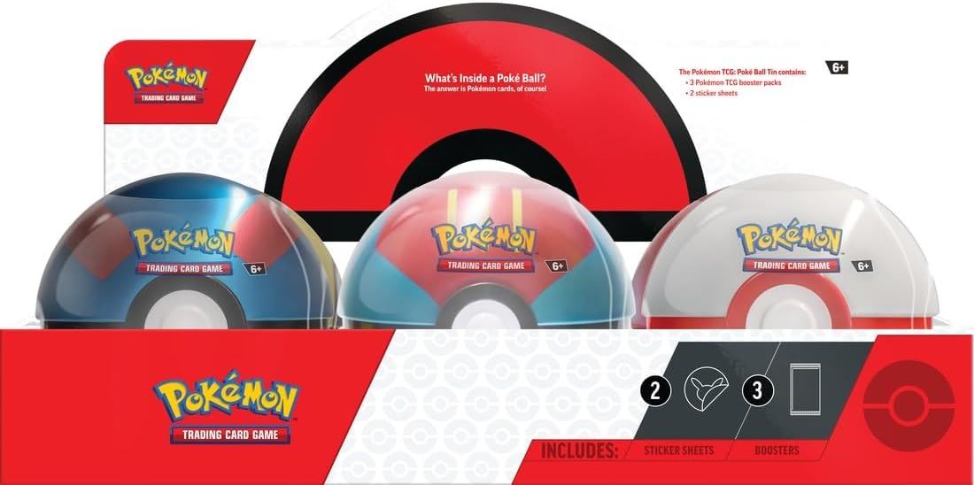 Pokemon TCG: Poke Ball Tin Series 9 (1 Tin At Random)