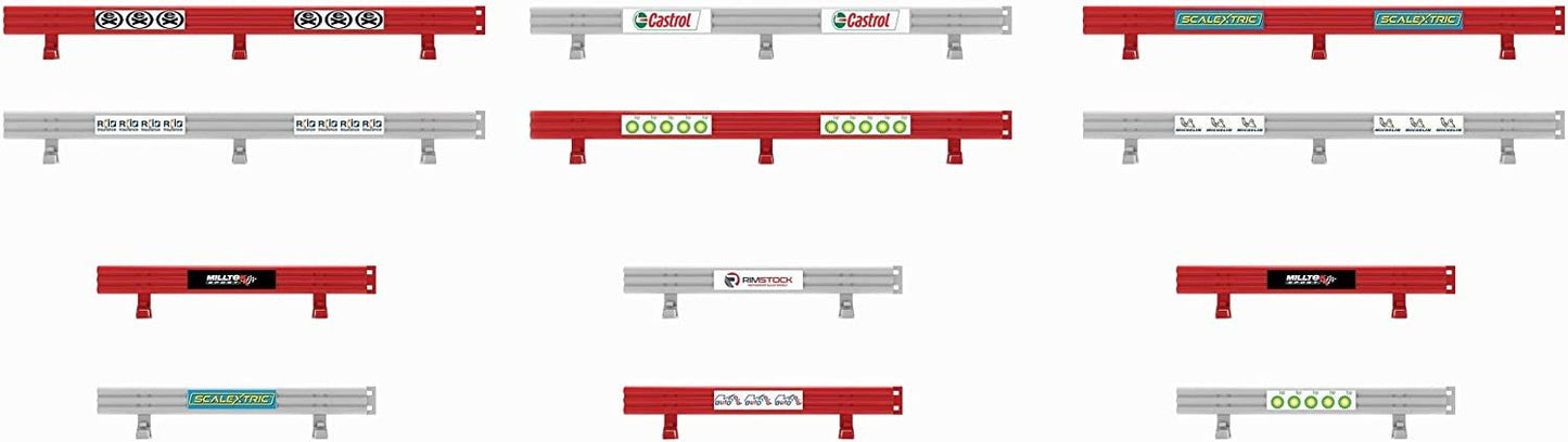Scalextric Crash Barriers With Stickers Accessory