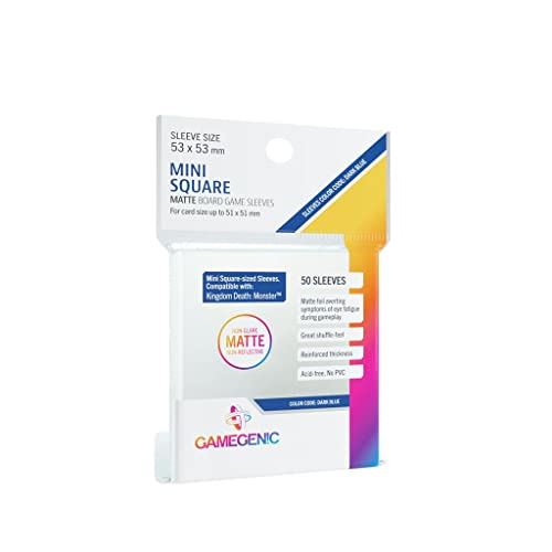 Gamegenic Matte Mini Square Sized 53 x 53 mm - 50 Sleeves