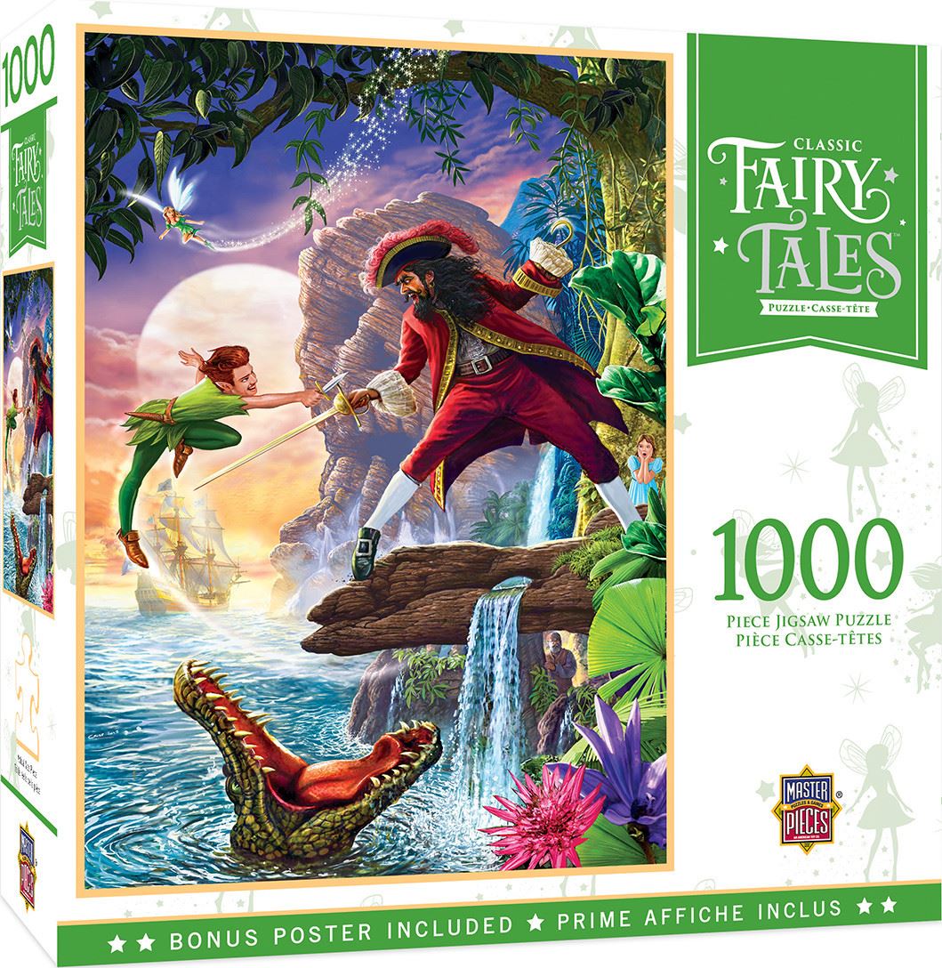 Masterpieces Puzzle Classic Fairy Tales Peter Pan Puzzle 1000 piece jigsaw puzzle