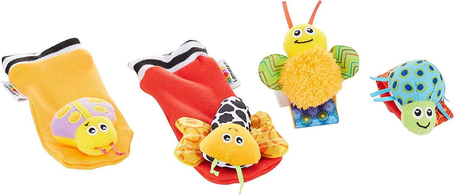 Lamaze Gardenbug Wrist Rattle Footfinder Sensory Toy Set