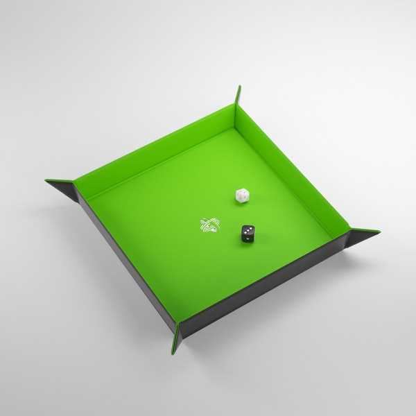 Magnetic Dice Tray Square: Black/Green