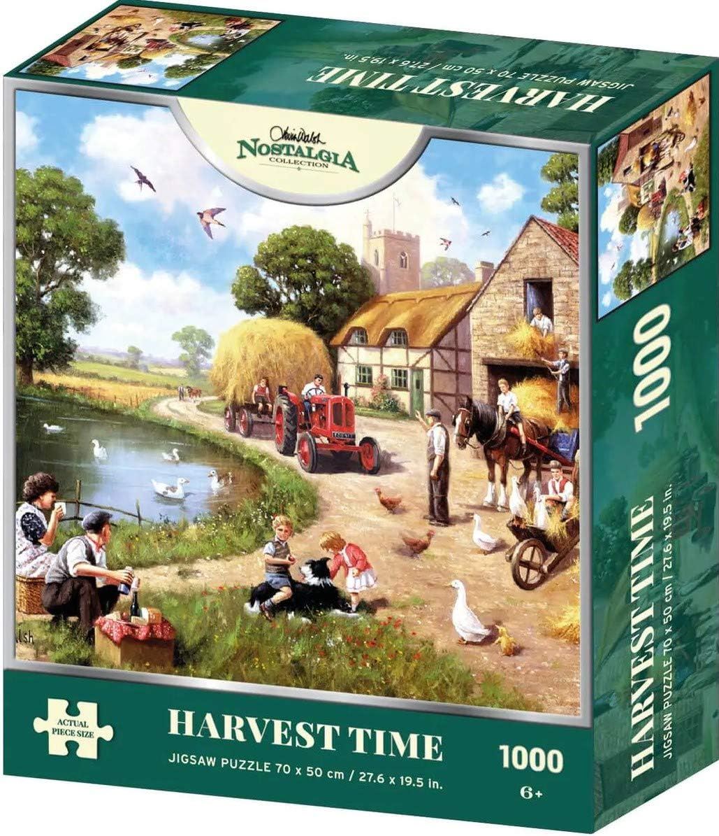 Kevin Walsh Nostalgia Collection Harvest Time 1000 Piece Jigsaw Puzzle