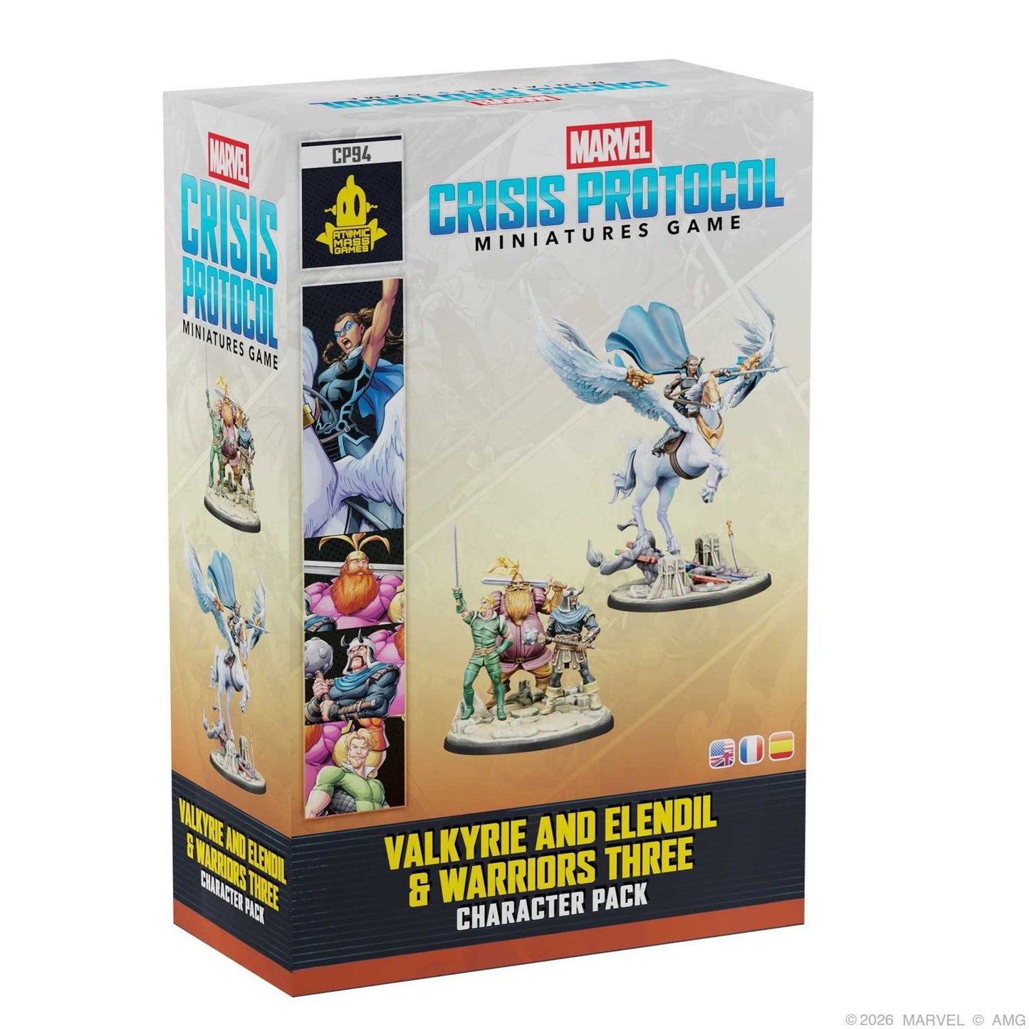 Marvel: Crisis Protocol Valkyrie on Aragon & Warriors Three Miniatures