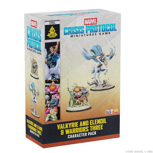 Marvel: Crisis Protocol Valkyrie on Aragon & Warriors Three Miniatures