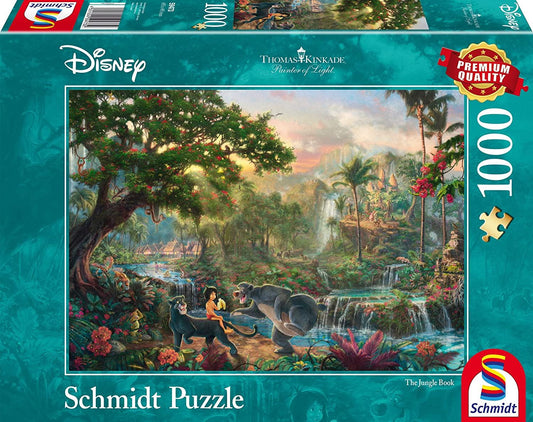Thomas Kinkade: Disney The Jungle Book Jigsaw Puzzle - 1000 Pieces