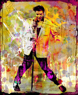 Elvis Presley Las Vegas 60cm x 49.5cm Large Metal Sign