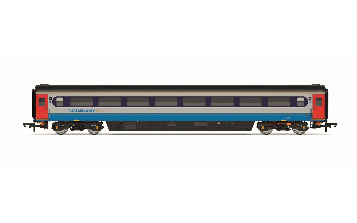 Hornby East Midlands Mk3 Coach Trailer Standard (TS), 42329 - Era 10