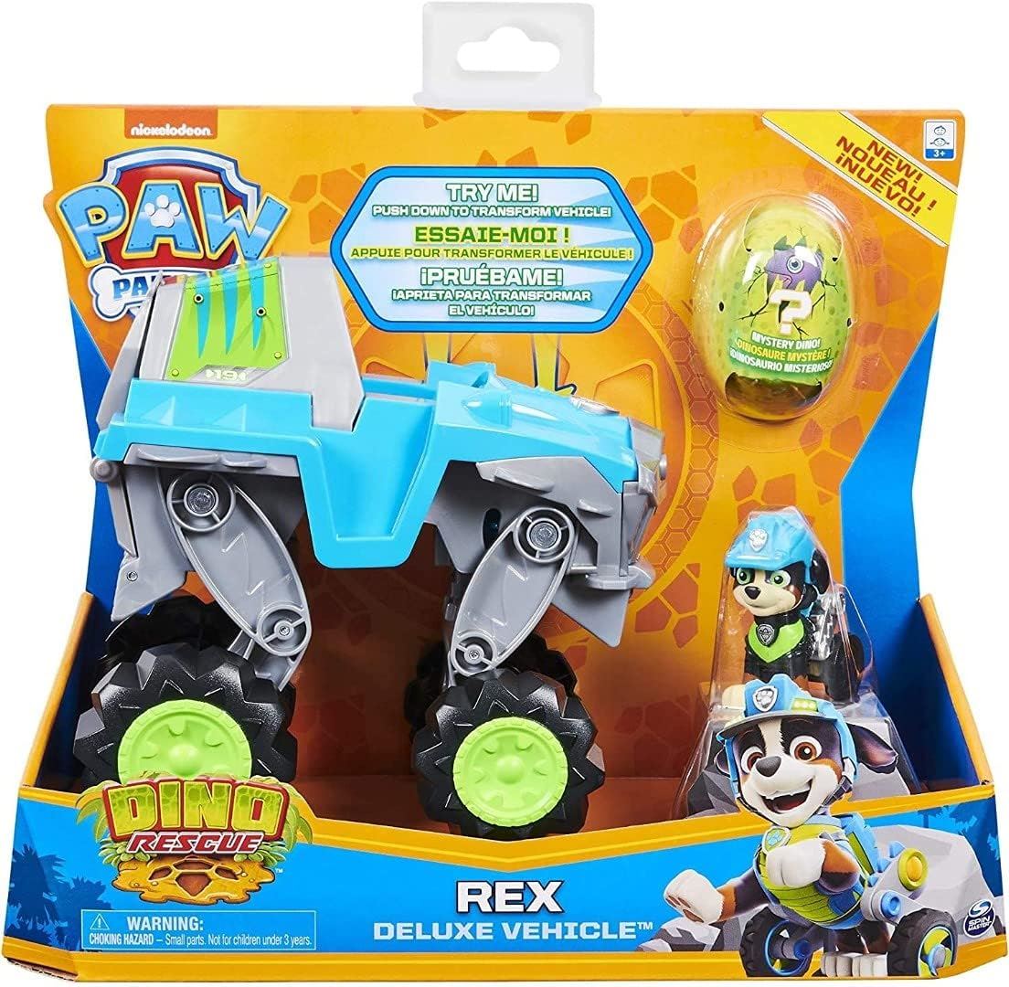 Paw Patrol Dino Rescue Rex Deluxe Vehicle